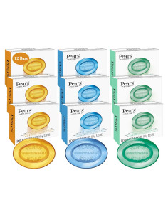 Jabón de Glicerina Pears 12-Pack 100g Barras Hidratantes