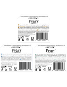 Jabón de Glicerina Pears 12-Pack 100g Barras Hidratantes 2