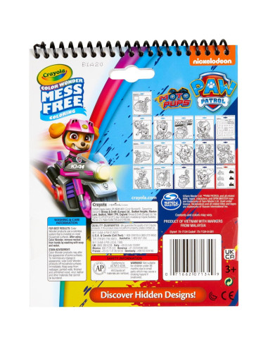 Crayola Color Wonder Paw Patrol - Set de Colorear 16 Páginas