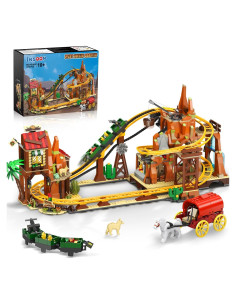 Juego de Construcción Montaña Rusa INSOON 1270PCS para 10+