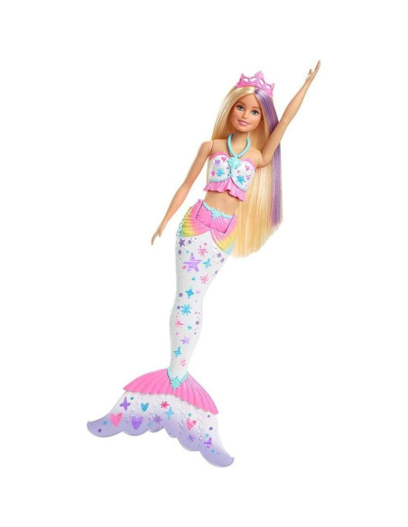 Muñeca Sirena Barbie Dreamtopia con Atuendo y Marcadores Crayola