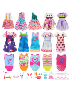 27 Piezas Ropa y Accesorios para Muñecas 13-15 cm Carreuty