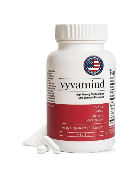 Suplemento Vyvamind Nootropics 60 Cápsulas - Enfoque y Energía