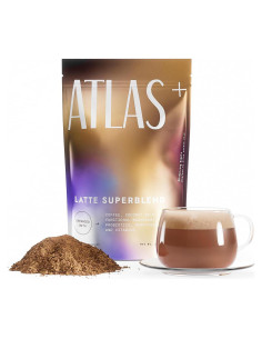 Café Instantáneo Atlas+ Latte Superblend 240g - Energía y Enfoque