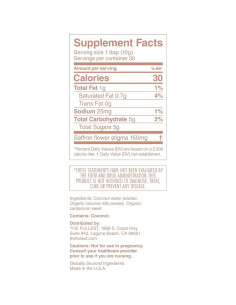 Bolsa de Latte de Azafrán The Fullest 10.5 Oz - Sin Azúcar, Vegano 2