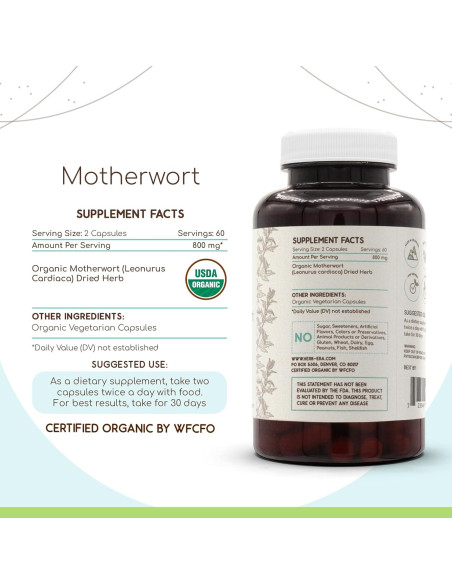 Cápsulas Orgánicas Madre Selva HerbEra 120 Unidades