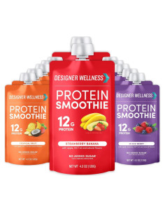 Batido de Proteína Designer Wellness 12g Proteína 124ml x12