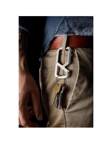 Carabiner JAMES Mehlville Titanio Doble Compartimento 7.94 cm