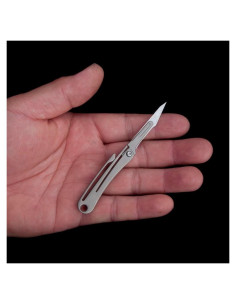 Cuchillo Utilitario ILEAF IL57 de Titanio con 10 Cuchillas