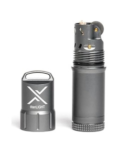 Encendedor Exotac TitanLight Gris Metálico a Prueba de Agua
