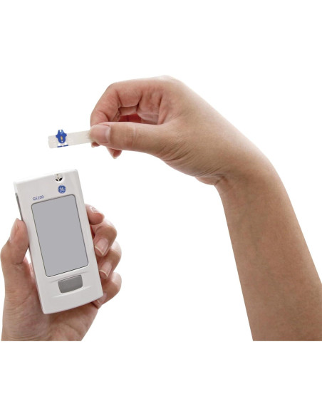 Medidor de Glucosa en Sangre GE100 - Pantalla Grande, Resultados Rápidos