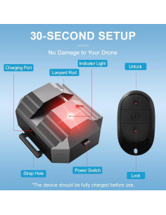 Sistema de Lanzamiento Aéreo Aojudic para Drones - 750g, 1KM 2