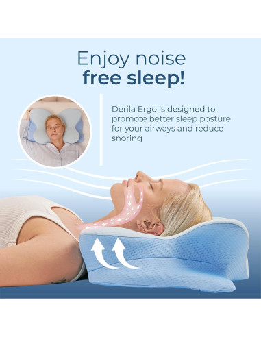 Almohada Cervical Ergonómica Derila Ergo 54x36 cm Espuma Viscoelástica