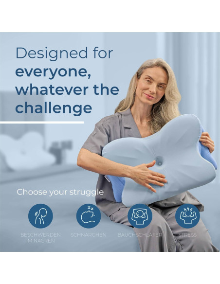 Almohada Cervical Ergonómica Derila Ergo 54x36 cm Espuma Viscoelástica