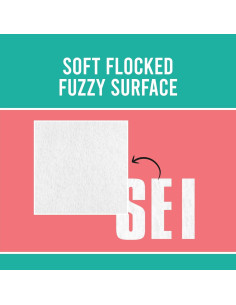 51 Letras Termoadhesivas S.E.I Blancas 7.6 cm para Ropa 2