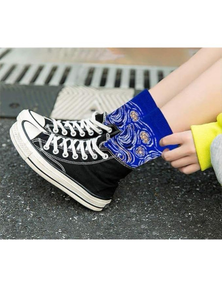 5 Pares de Calcetines Divertidos Chalier Arte Multicolor