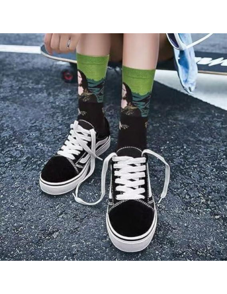 5 Pares de Calcetines Divertidos Chalier Arte Multicolor