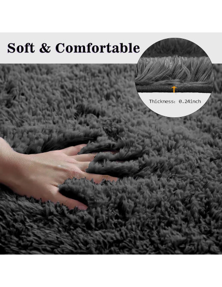 Conjunto de Alfombrillas de Baño Eanpet Negras 3 Piezas