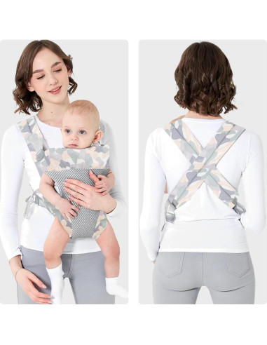 Fular Ergonómico para Bebés Camuflaje 3-20kg Algodón