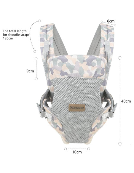 Fular Ergonómico para Bebés Camuflaje 3-20kg Algodón