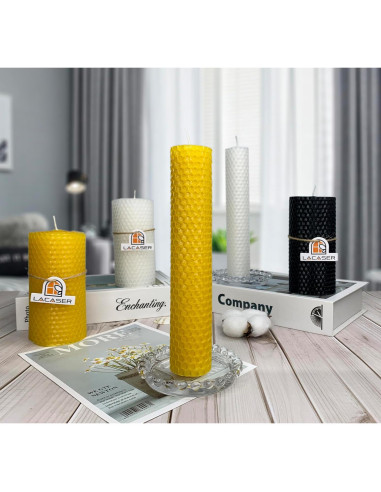Kit de Fabricación de Velas de Cera de Abeja Lacaser 10pcs