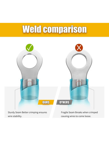 Kit de Conectores Eléctricos 600PCS DTLDZSC AWG 22-10