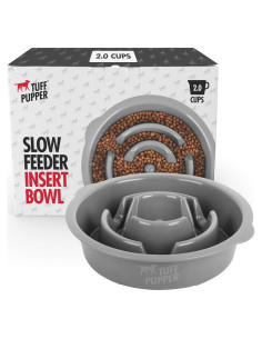 Cuenco de Alimentación Lenta Tuff Pupper 2 Tazas Antideslizante