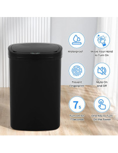 Cubo de Basura Automático Bigacc 50L con Tapa Silenciosa 2