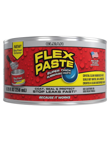 Flex Paste Masilla Pintable Impermeable 340g Transparente