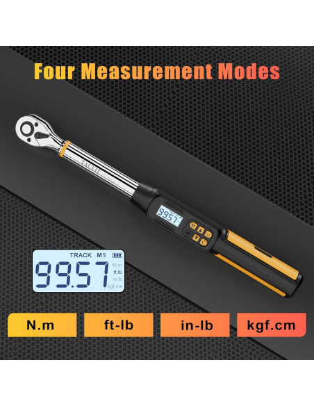 Llave de Torque Digital TAGVIT 1/2 Pulgada 6.8-135Nm