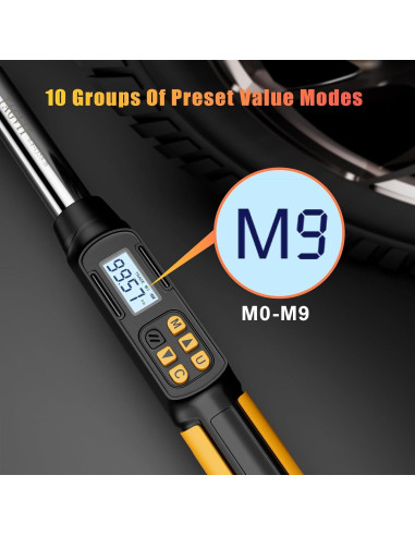 Llave de Torque Digital TAGVIT 1/2 Pulgada 6.8-135Nm