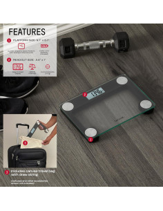 Báscula Digital Compacta Taylor 181 kg con Tote de Viaje 2