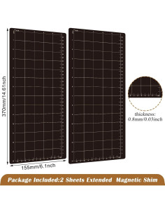 2 Shims Magnéticos de Corte 37 cm x 15.5 cm Copkim 2