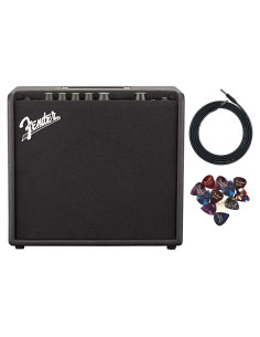Amplificador Combo Fender Mustang LT25 25W con Cable y 12 Púas