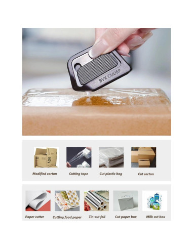 Cortador de Caja Cerámico Statidom Mini Retráctil 7mm Negro