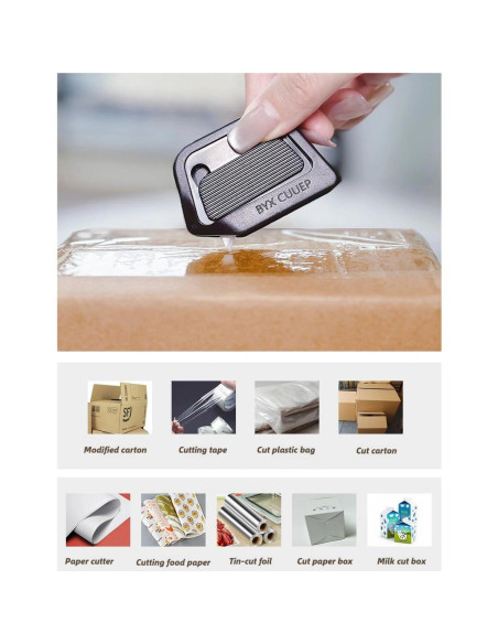 Cortador de Caja Cerámico Statidom Mini Retráctil 7mm Negro