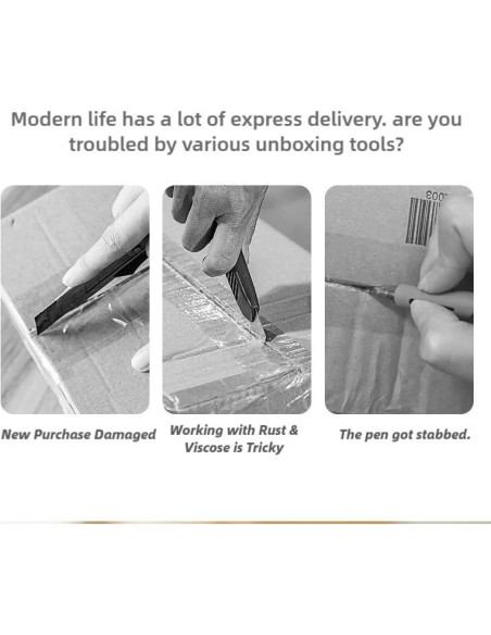 Cortador de Caja Cerámico Statidom Mini Retráctil 7mm Negro