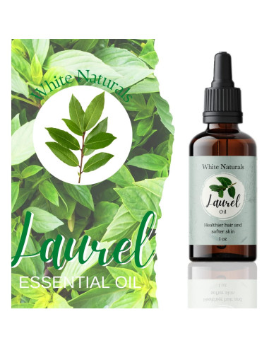 Aceite Esencial de Laurel Orgánico White Naturals 29.57 ml