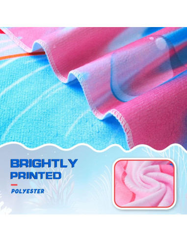 Toalla de Playa WERNNSAI Axolote 76.2x152.4 cm Ultra Absorbente