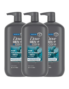 Gel de Ducha Dove Men+Care Eucalipto Azul + Abedul 887ml x3