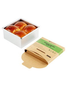 Hojas de papel pergamino Restaurantware 4x4" 1000 unidades