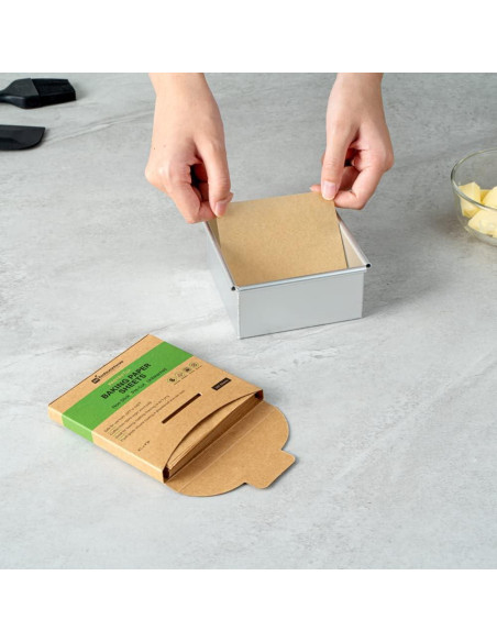 Hojas de papel pergamino Restaurantware 4x4" 1000 unidades