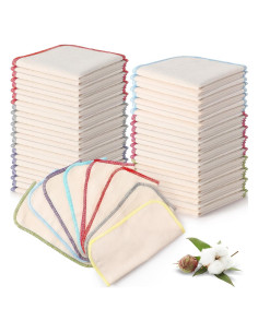 Pañuelos de Tela Reutilizables Zopeal 32 Pcs 20.5x20.5cm