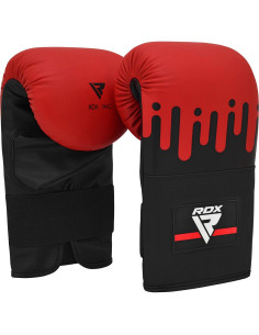 Guantes de Boxeo RDX 16 oz de Cuero Maya Hide Rojo 2