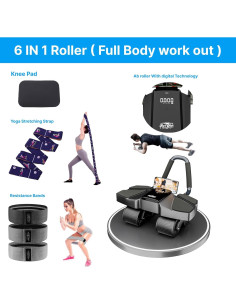 Máquina de Ejercicio Abdominal Royal Blaze + Bandas Resistencia 2