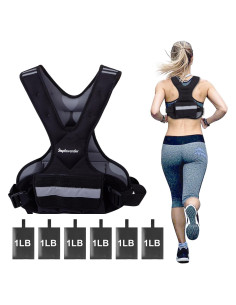 Chaleco con peso ajustable Stepfowarder 1.8-4.5kg para entrenamiento