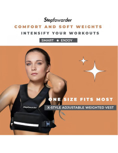 Chaleco con peso ajustable Stepfowarder 1.8-4.5kg para entrenamiento 2