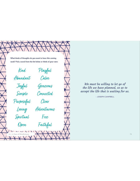 A Year of Mindfulness: A 52-Week Guided Journal to Cultivate Peace and Presence (A Year of Reflections Journal)