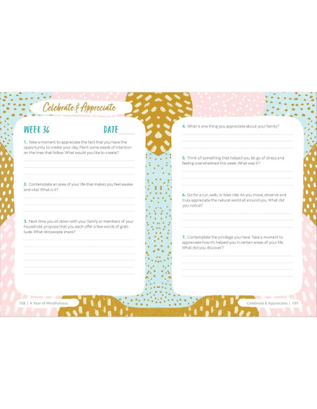 A Year of Mindfulness: A 52-Week Guided Journal to Cultivate Peace and Presence (A Year of Reflections Journal)
