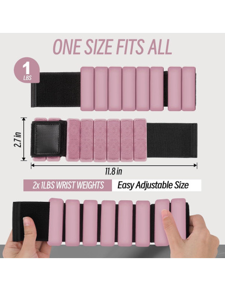 Pesas Ajustables para Muñeca y Tobillo Zekola 0.91 kg